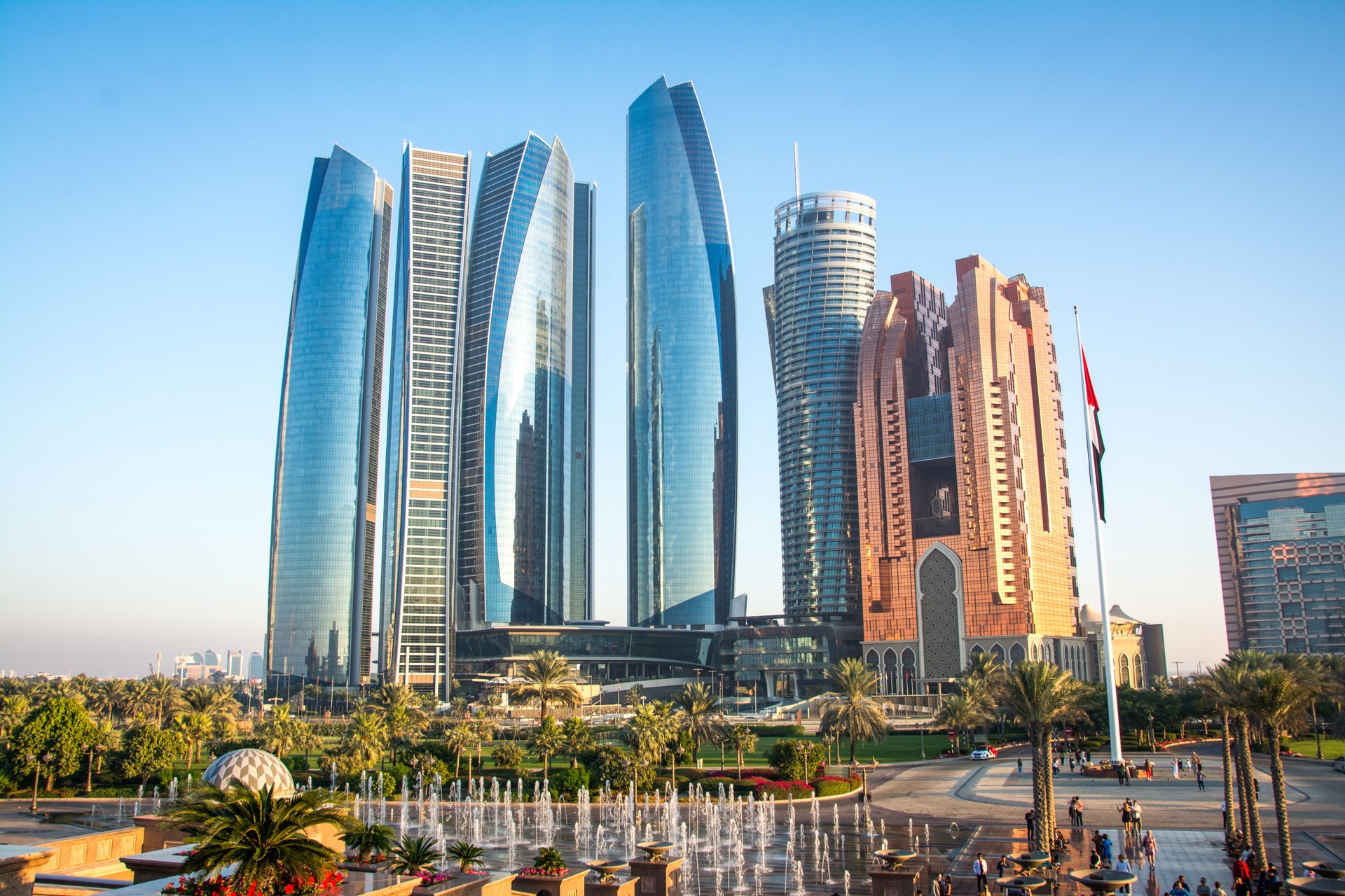 View of Abu Dhabi city, United Arab Emirates View of Abu Dhabi city, United Arab Emirates